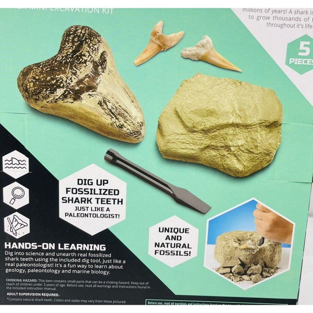 Discovery Mindblown Shark Teeth Unearthed 2 Mini Excavation Kit 6+ - Picture 3 of 7
